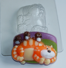 КОТ мультяшный, пластиковая форма